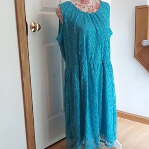 excellent pre-owned turquoise dress. Xlarge kim rogers